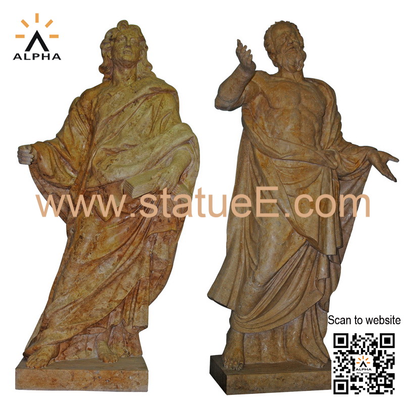 Marble Catholic statues